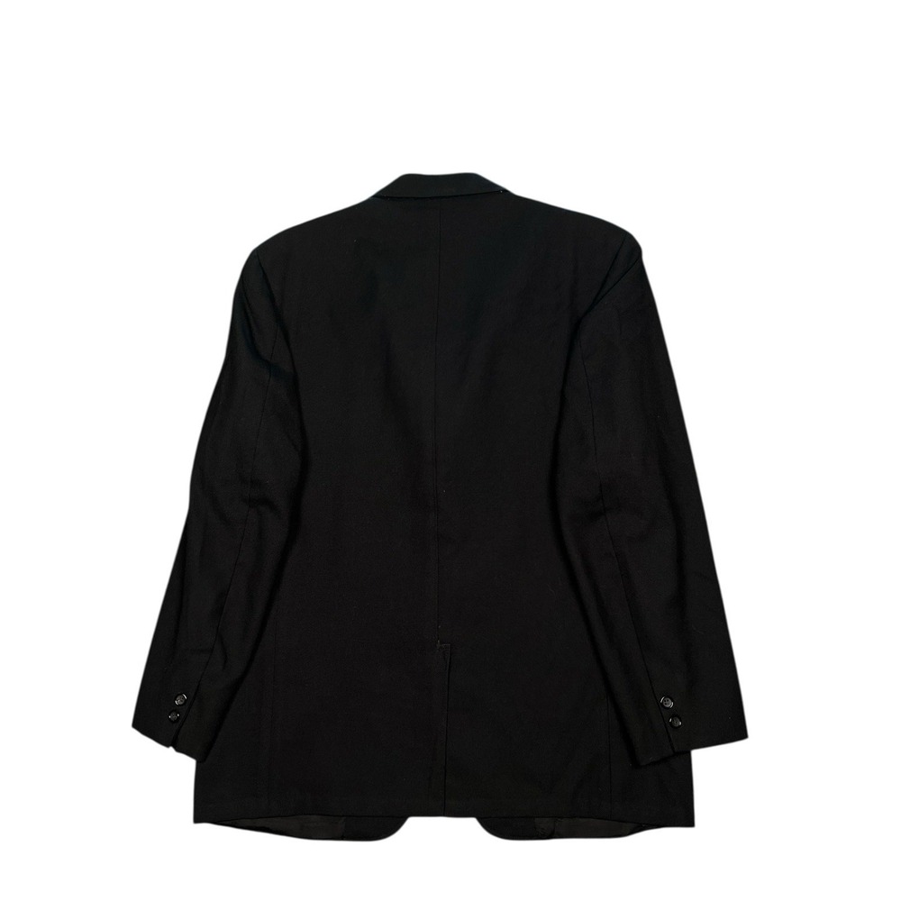 1960s 2 Piece Suit Richman Brothers Black Plain Weave 44R (35X26) - Picture 3 of 10